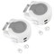 mDesign Indoor/Outdoor Retractable Clothesline, 39ft Double Line